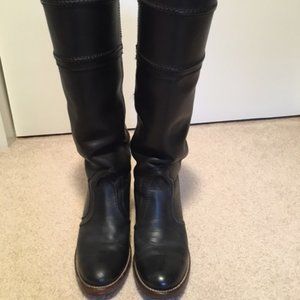 Frye Jane 14L Leather Dressy Tall Boot Black 7